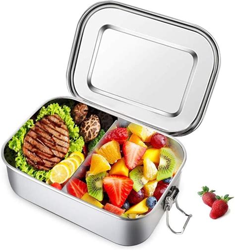 steel lunch box amazon|lunch box steel for school.